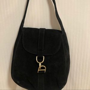 VINTAGE DKNY Black Cowhide Purse